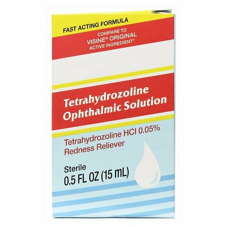 MAJOR & RUGBY PHARMACEUTICALS Tetrahydrozoline Eye Drops, 15ml, 48PK 00536-1217-94